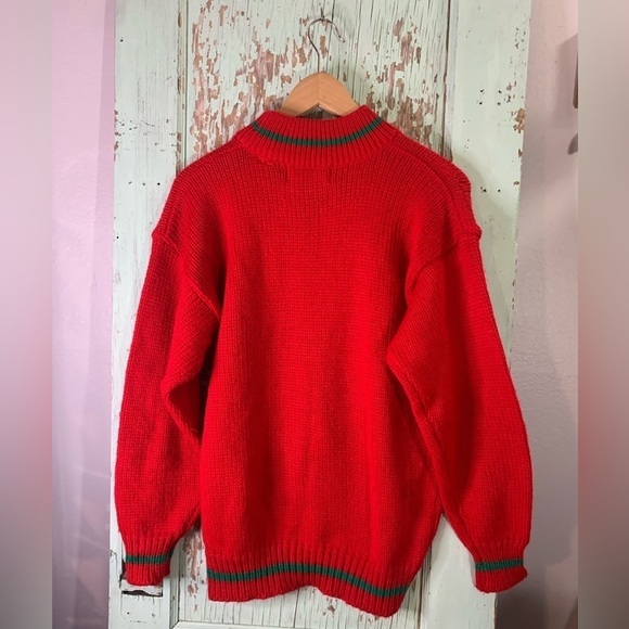 Vintage share the joy women’s Christmas sweater with Christmas tree teddy bear - Picture 3 of 5